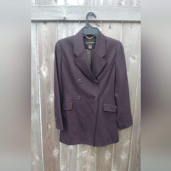 Classiques Entier Jackets & Blazers - Classiques Entier Double Breasted Jacket Coat Blazer Wool Brown Career